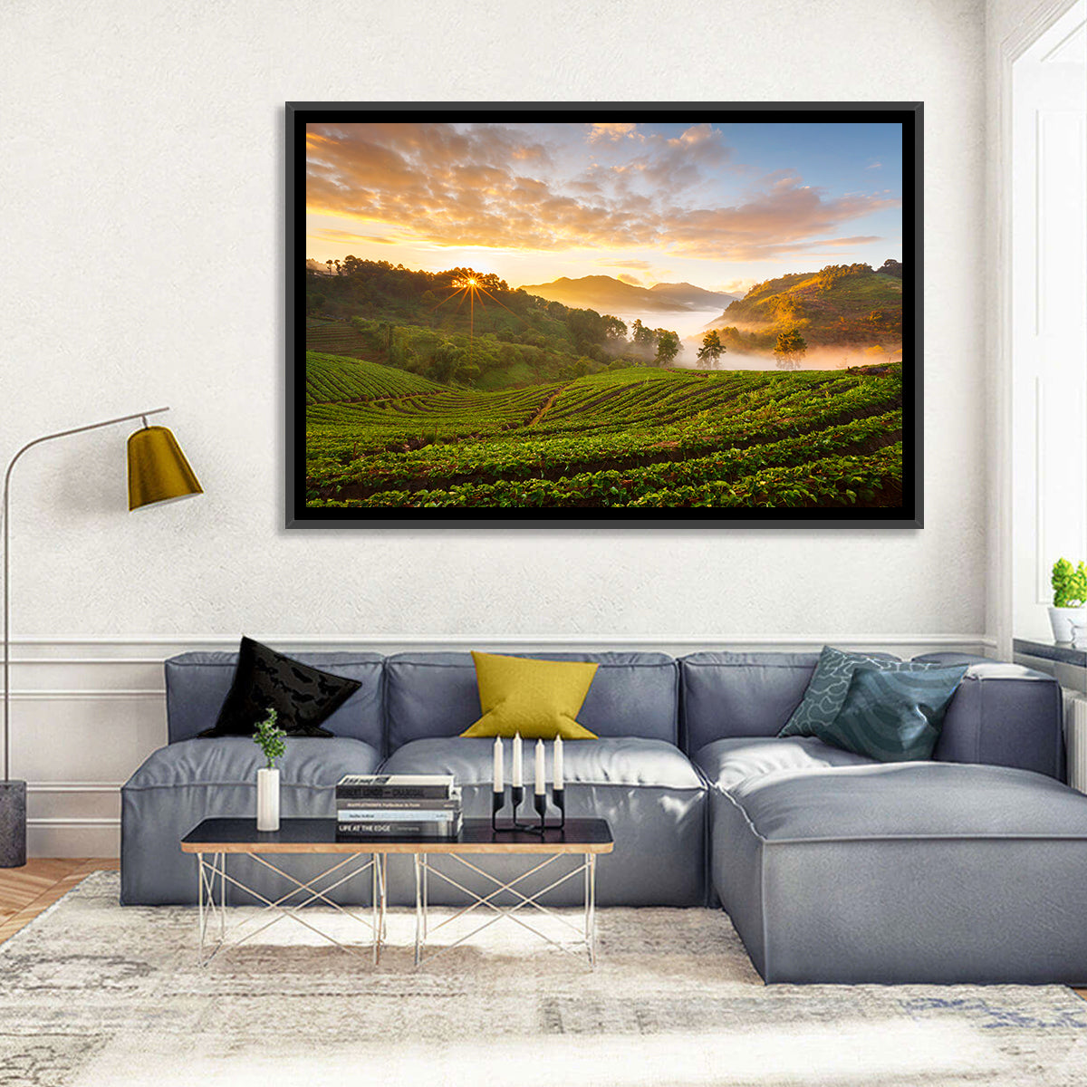 Strawberry Fields Sunrise Wall Art