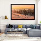 Hoverla Snowfield at Sunset Wall Art