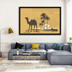 Giza Camel Silhouette Wall Art