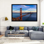 Golden Gate Bridge at Golden Hour Wall Art