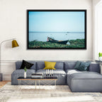 Red Ribbon Boat on Lake Victoria Wall Art