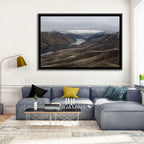 Snow-dusted Snake River Canyon Wall Art
