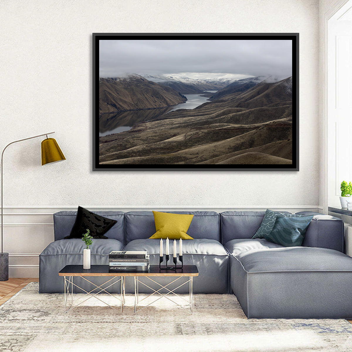 Snow-dusted Snake River Canyon Wall Art