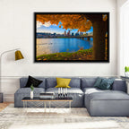 Willamette River at Golden Hour Wall Art