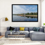 Lake Onega Promenade with Gazebo Wall Art