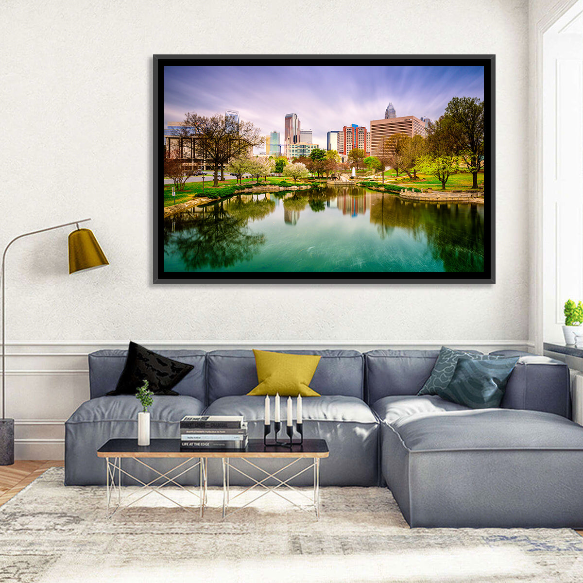 Charlotte Skyline at Marshall Park Wall Art