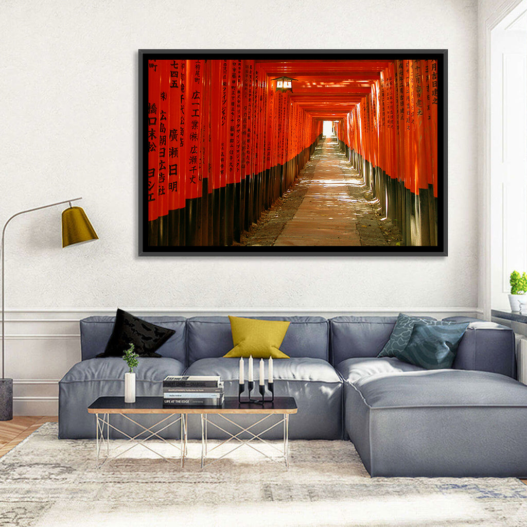 Fushimi Inari Torii Tunnel Wall Art