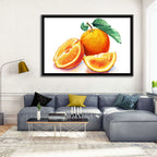 Watercolor Orange Still Life Wall Art