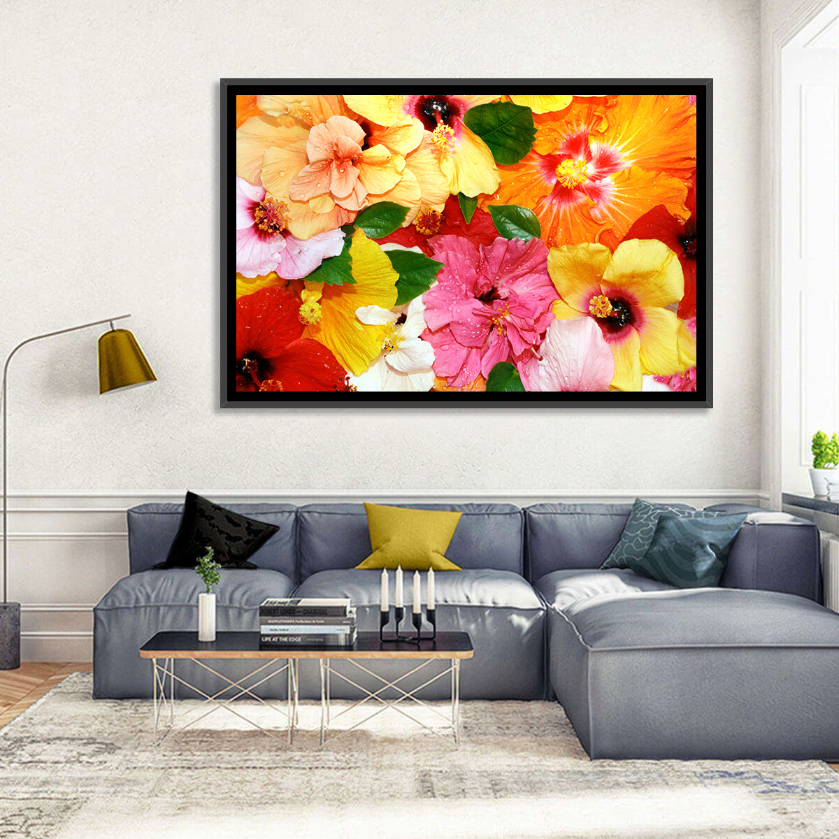 Vibrant Hibiscus Close-up Wall Art