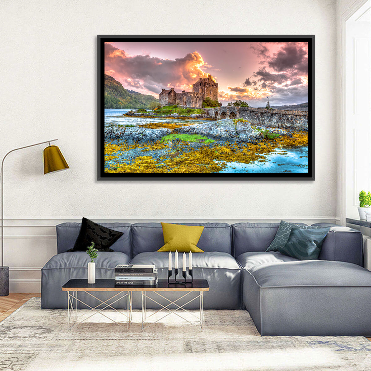 Eilean Donan Castle at Sunset Wall Art