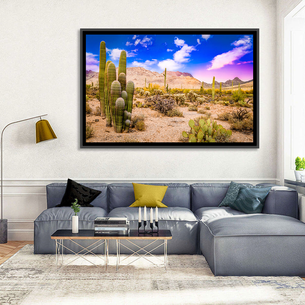 Arizona Saguaro Sunset Wall Art