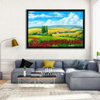 Tuscan Poppy Field Wall Art