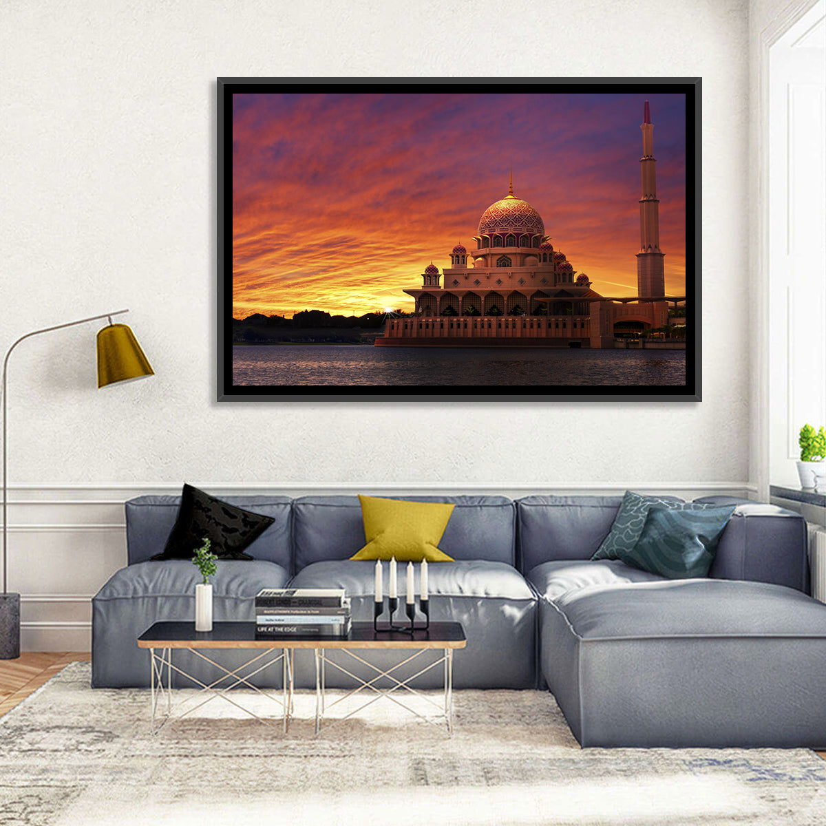 Putra Mosque at Sunset Wall Art