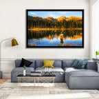 Sunrise Fishing at Sprague Lake Wall Art