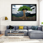 Moonlit Lovers Tree Wall Art
