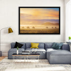 Misty Beach Horseback Riders Wall Art