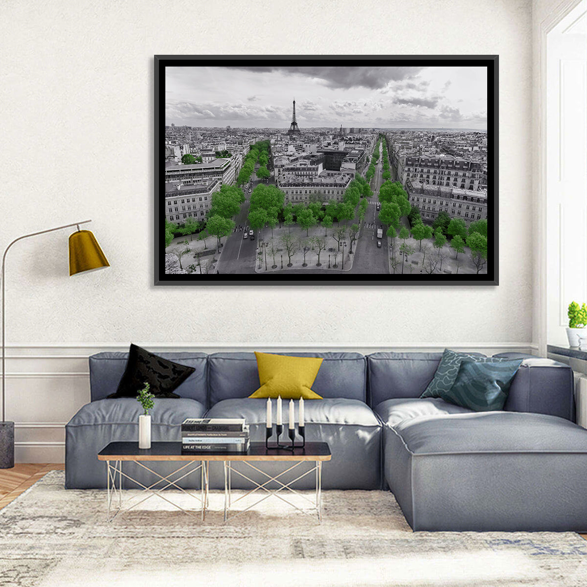 Champs Elysees, Paris Wall Art in a room, landscape