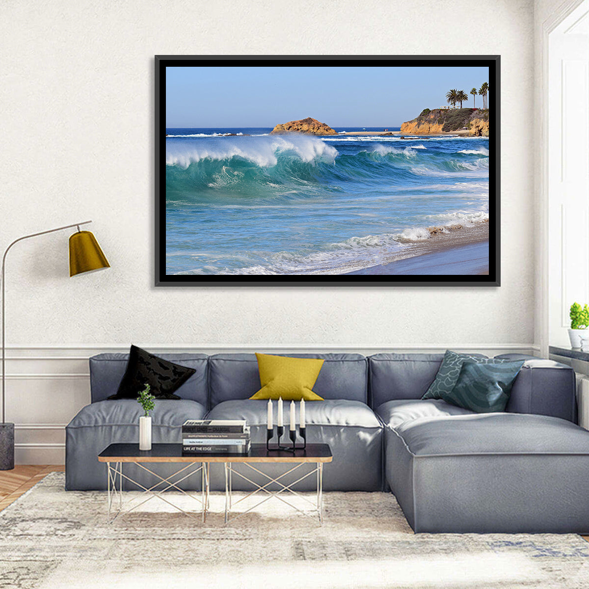 South Laguna Beach Wall Art in a room, landscape