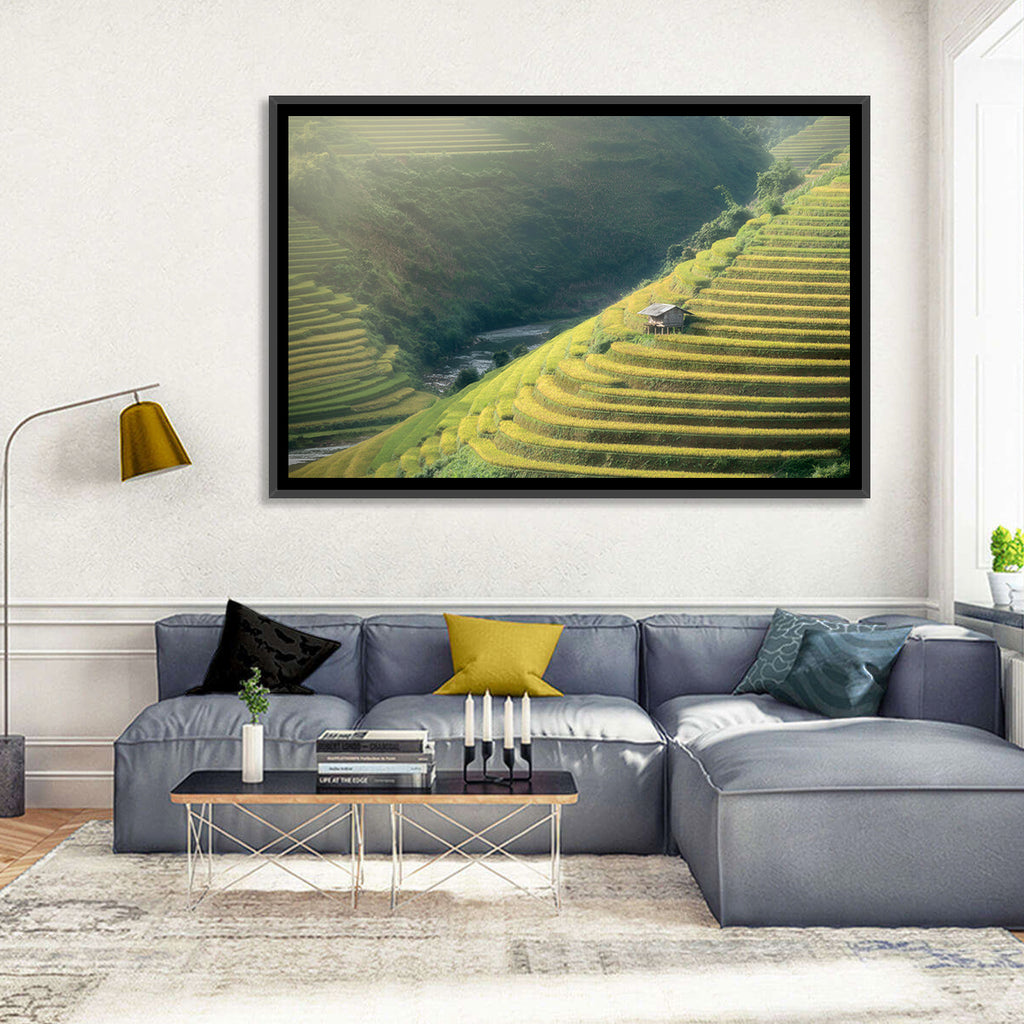 Golden Rice Terraces Wall Art