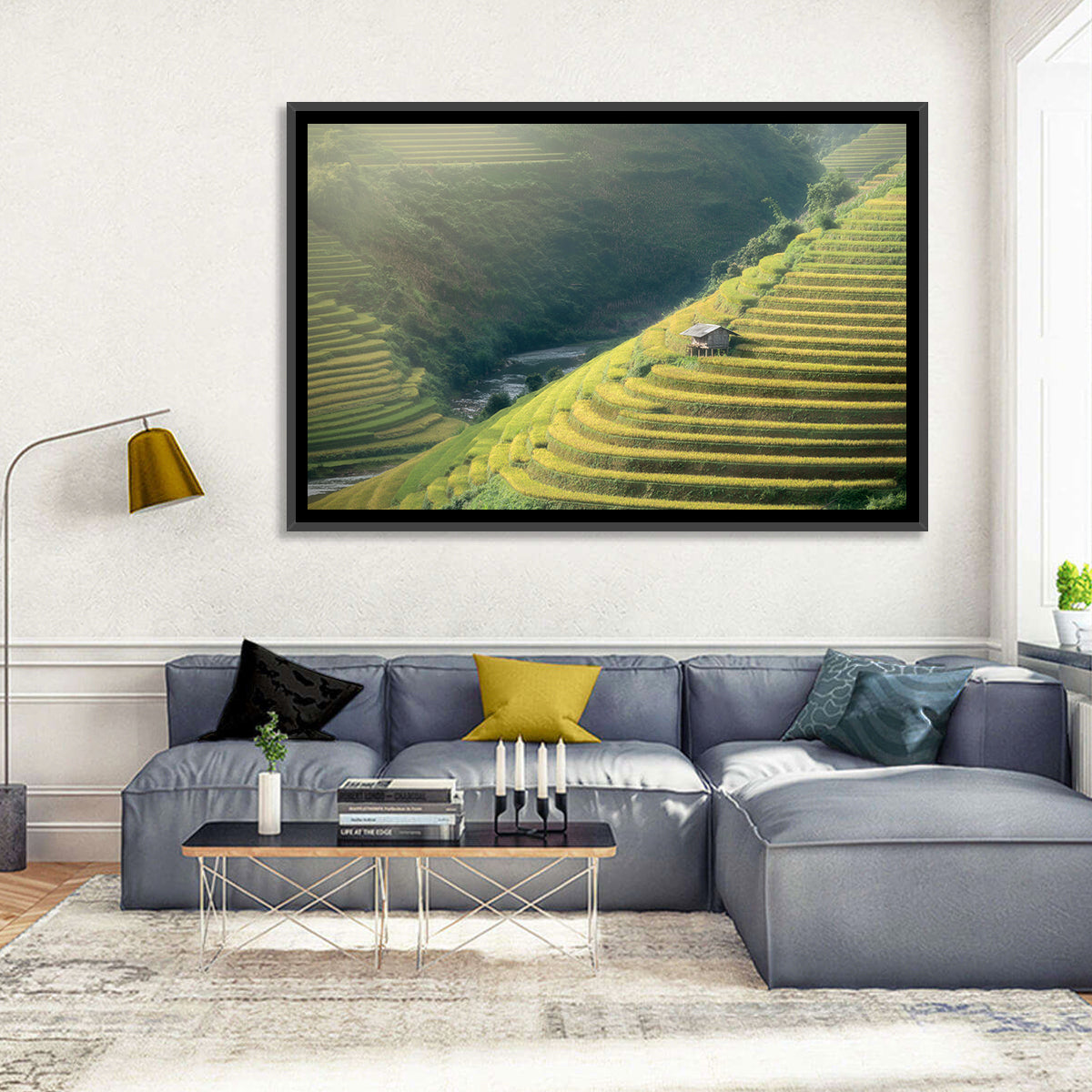 Golden Rice Terraces Wall Art