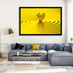 Golden Heart Ripples Wall Art