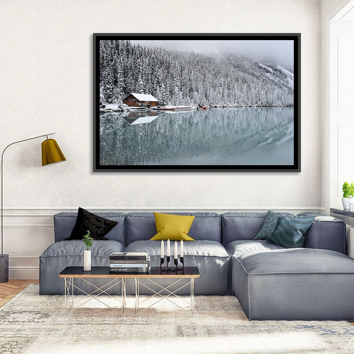 Lake Louise Winter Reflection Wall Art