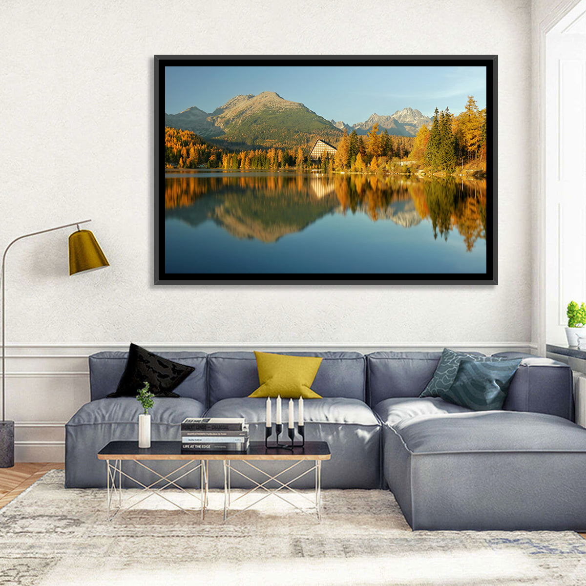 Štrbské Pleso Lake, High Tatras Wall Art in a room, landscape
