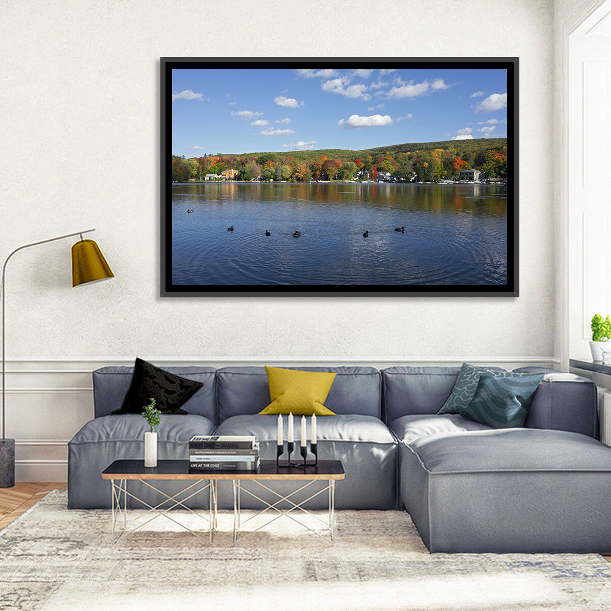 Greenwood Lake Autumn Landscape Wall Art