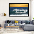 Windsurfer at Golden Wave Wall Art