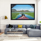 Bow of a Boat at Shkodra Lake Wall Art