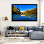 Lake Louise Canoe Reflection Wall Art