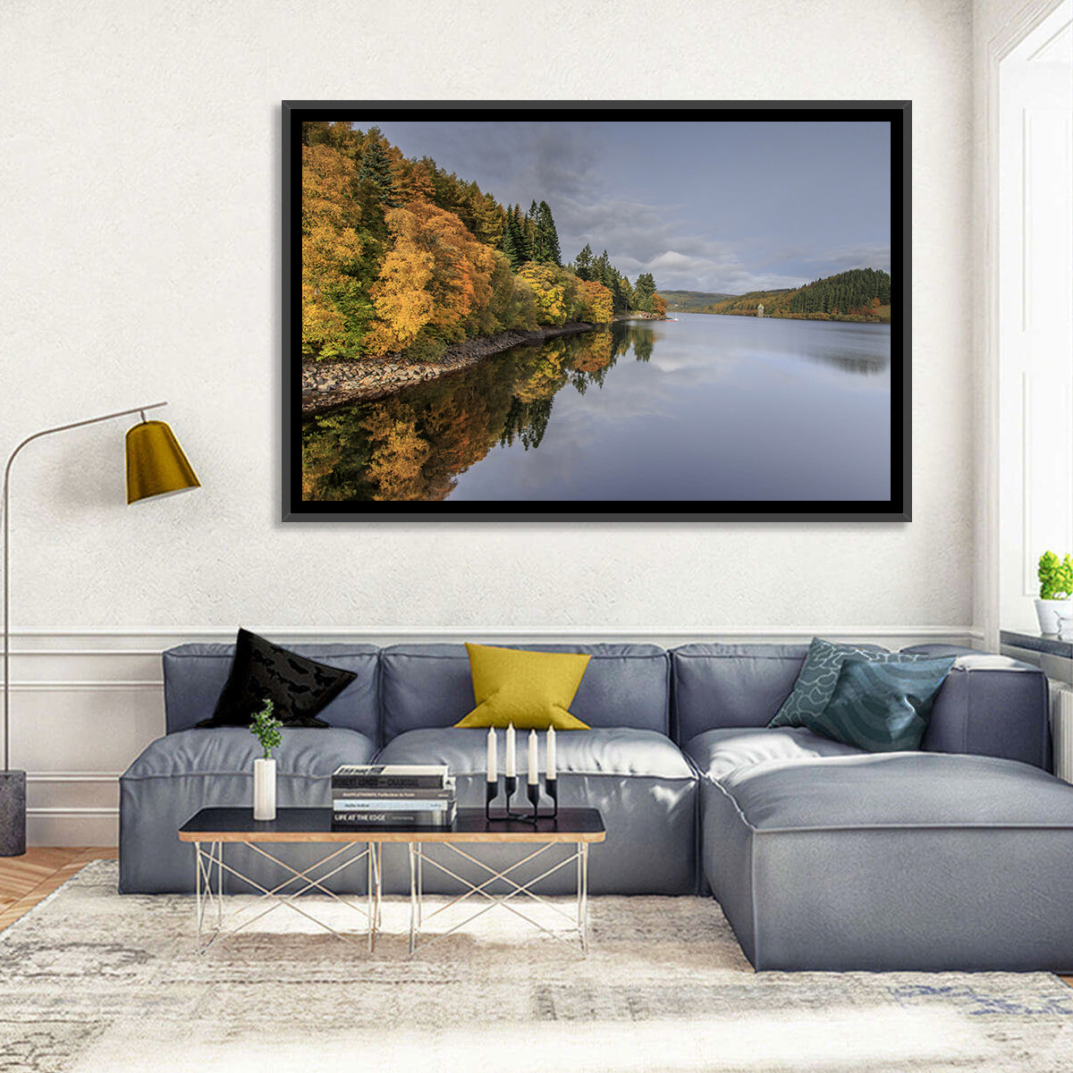Autumn at Lake Vyrnwy Wall Art