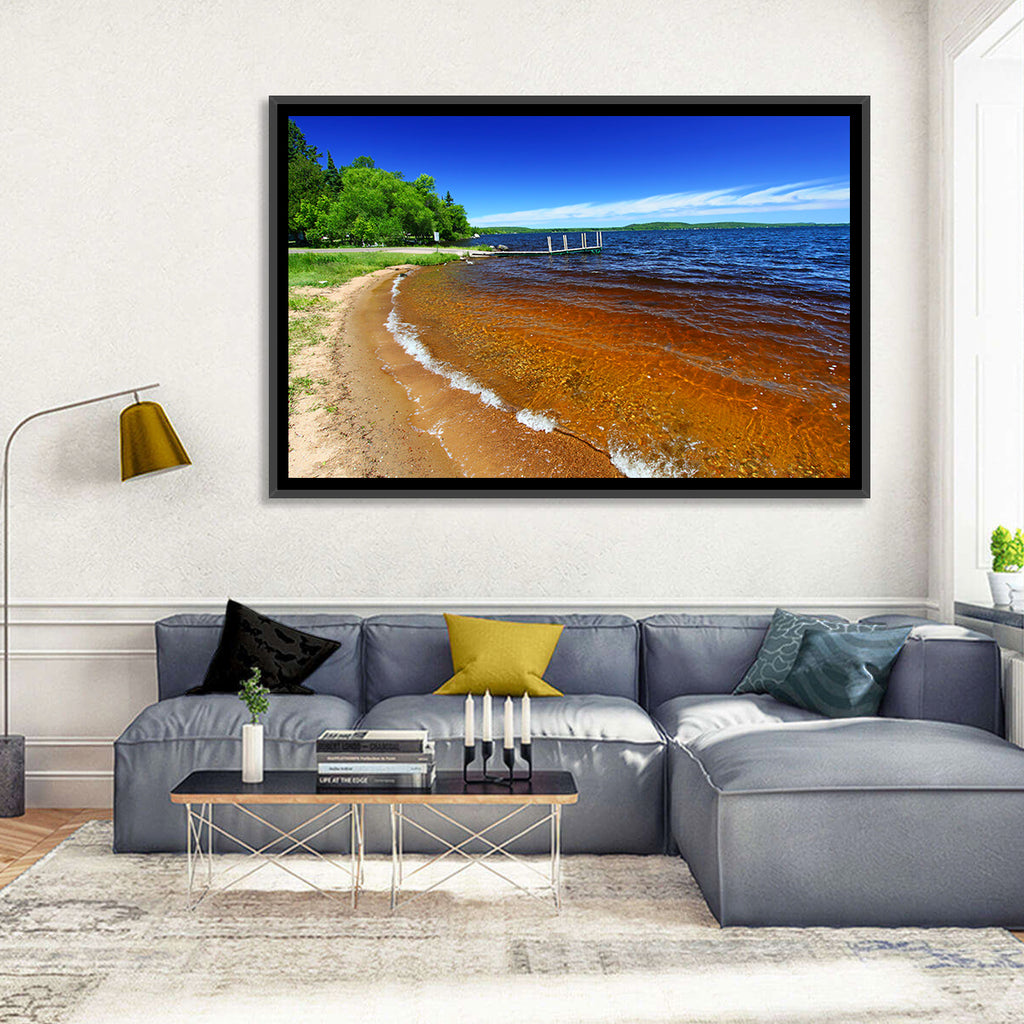 Lake Gogebic Sunny Shoreline Wall Art