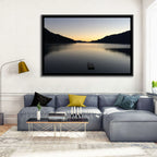 Lake Cushman Dock at Dusk Wall Art
