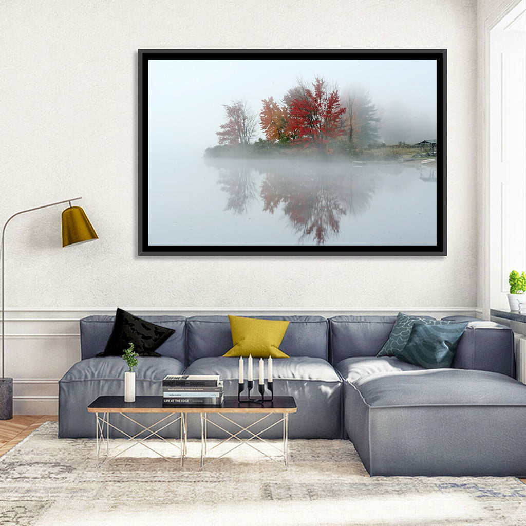 Autumn Morning at Crystal Lake Wall Art
