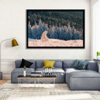 Carpathian Forest at Golden Hour Wall Art
