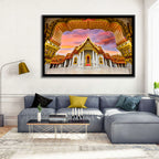 Marble Temple at Sunset Wall Art