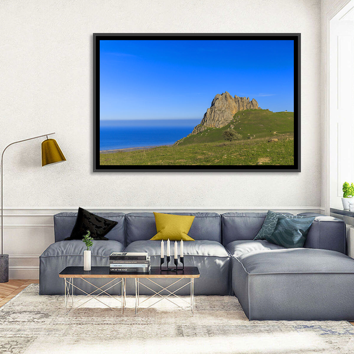 Beshbarmak Mountain Wall Art in a room, landscape
