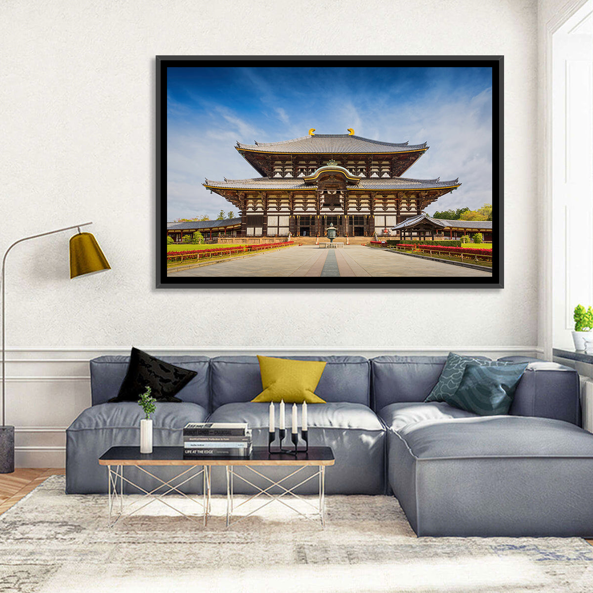 Todai-ji Temple Great Buddha Hall Wall Art in a room, landscape