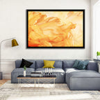 Golden Waving Cloth Abstract Wall Art