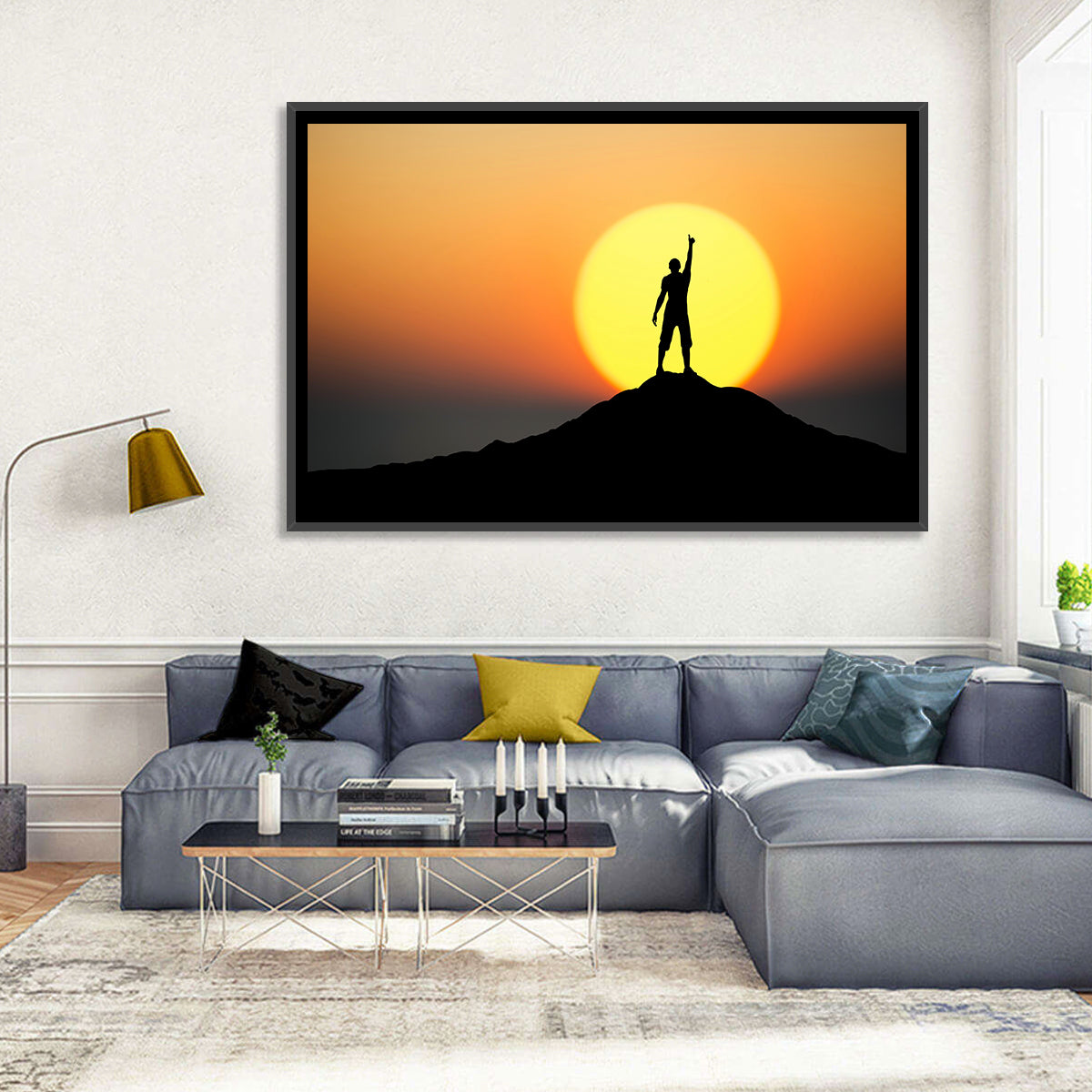 Champion Silhouette at Sunset Wall Art