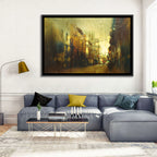 Golden Hour Urban Street Wall Art