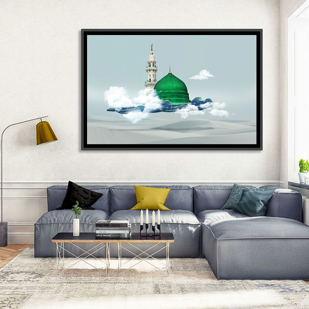 Green Dome of Al-masjid An-nabawi Wall Art