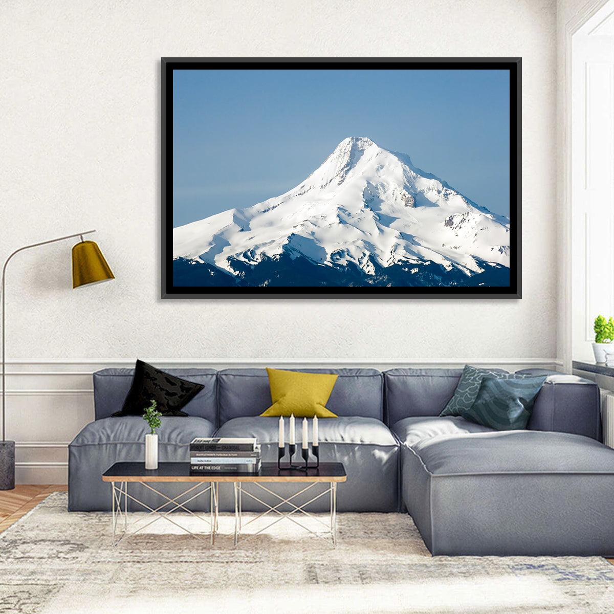 Mount Hood Winter Peak Wall Art