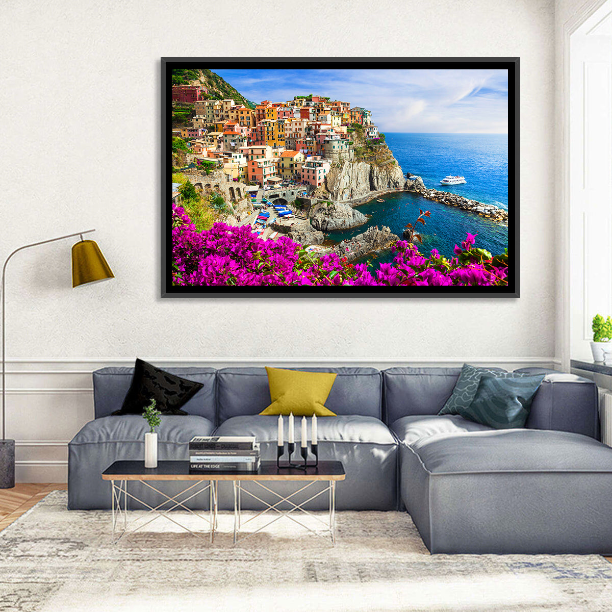 Manarola Cliffside Village Wall Art