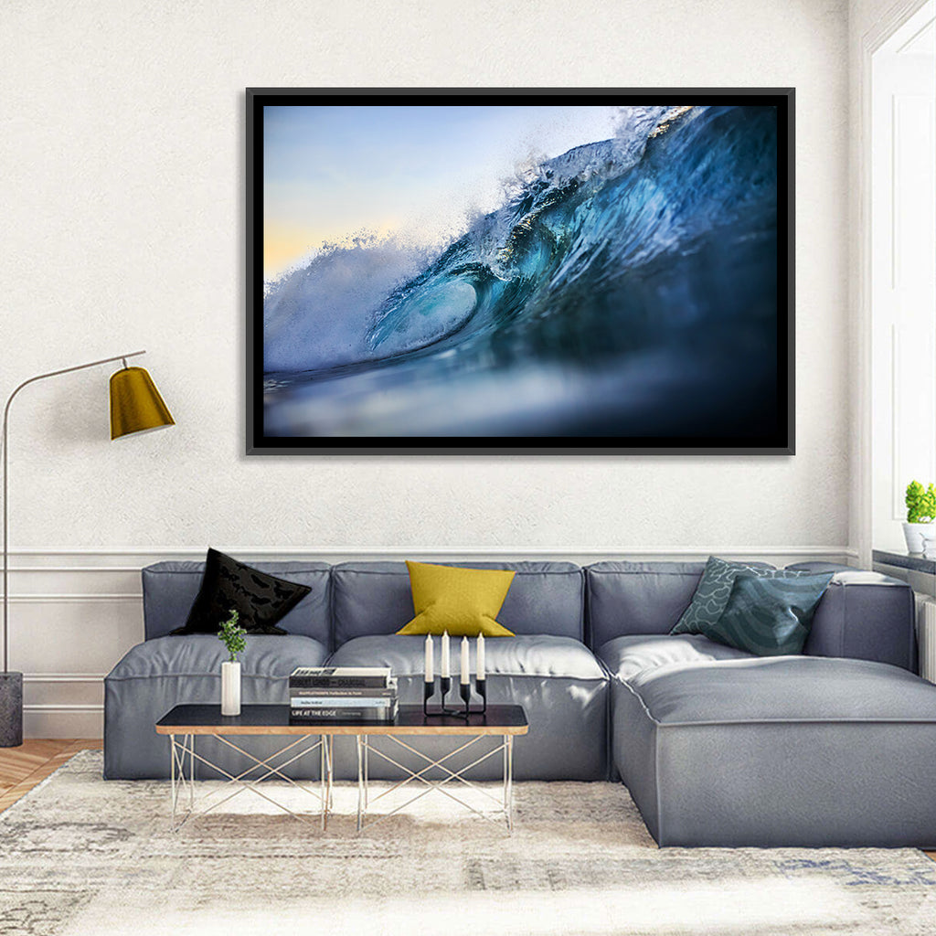 Golden Hour Barrel Wave Wall Art