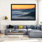 Foggy Mountains West Virginia Wall Art