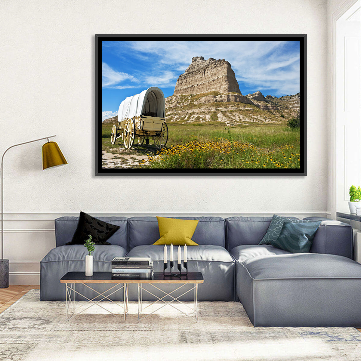 Scotts Bluff National Monument Wall Art in a room, landscape