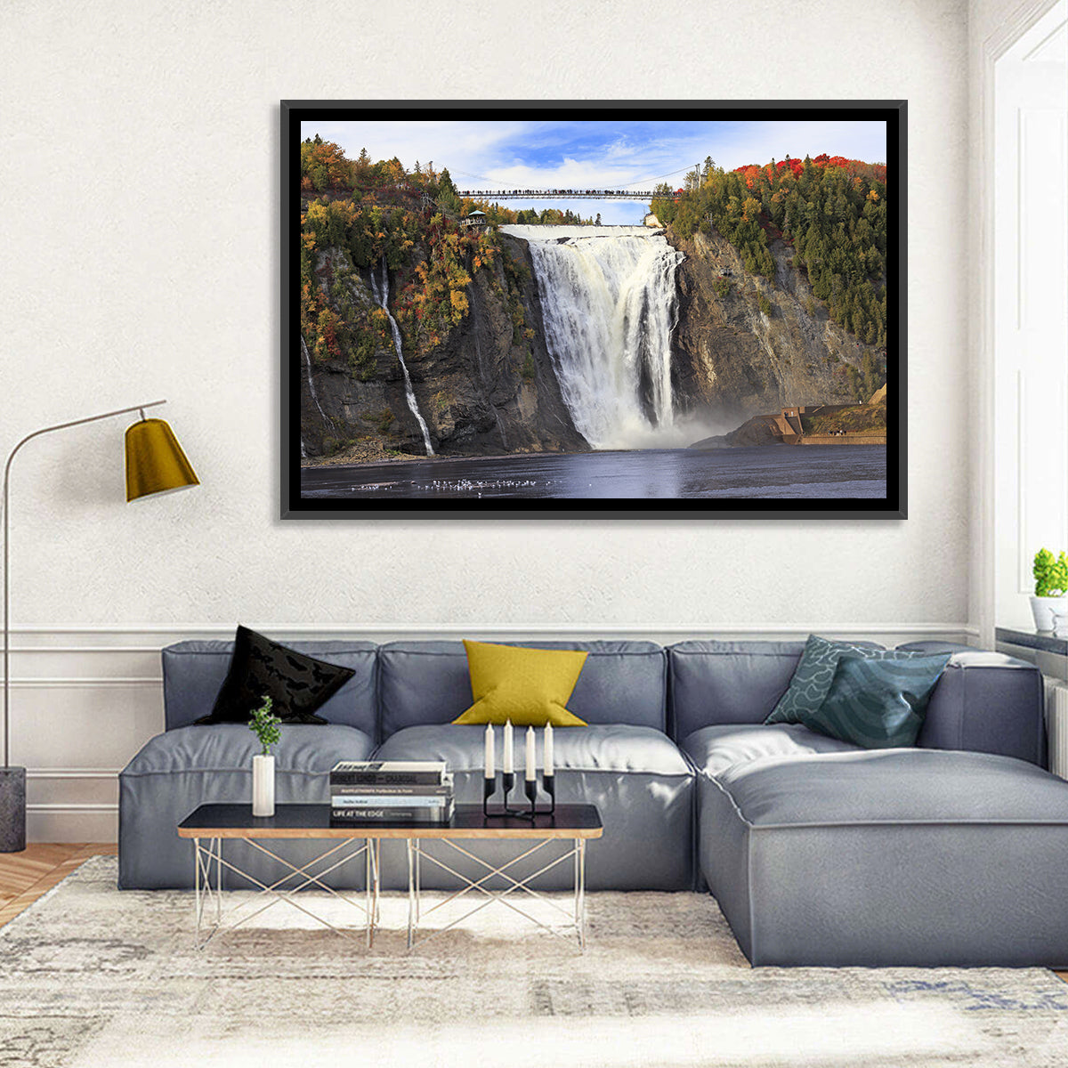Montmorency Falls, Quebec Wall Art in a room, landscape