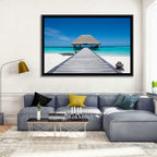 Maldives Turquoise Pier Wall Art